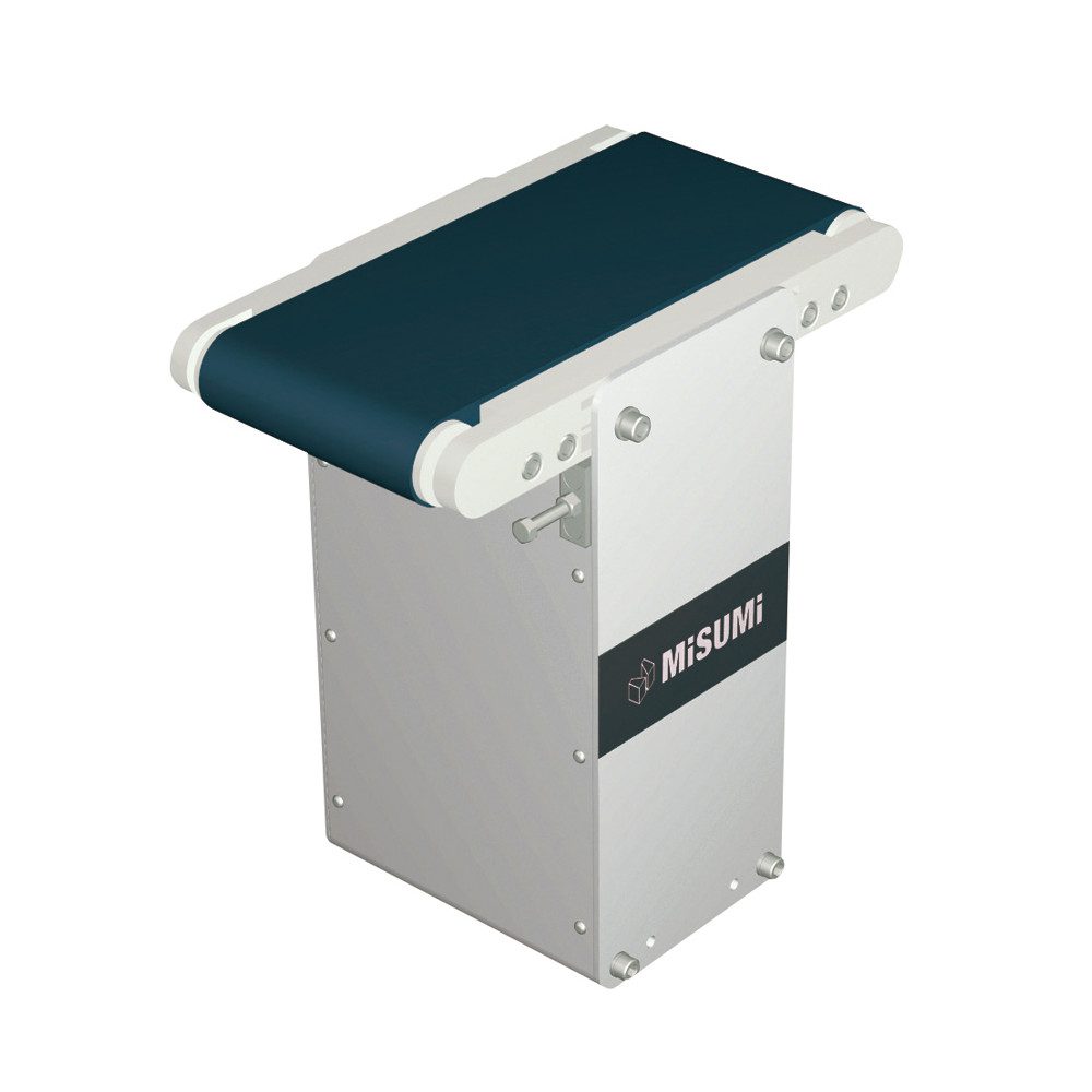 Flat Belt Conveyor Short Length Type - With Meandering Prevention Crosspiece, Center Drive, 2-Groove Frame (Pulley Dia. 30mm)