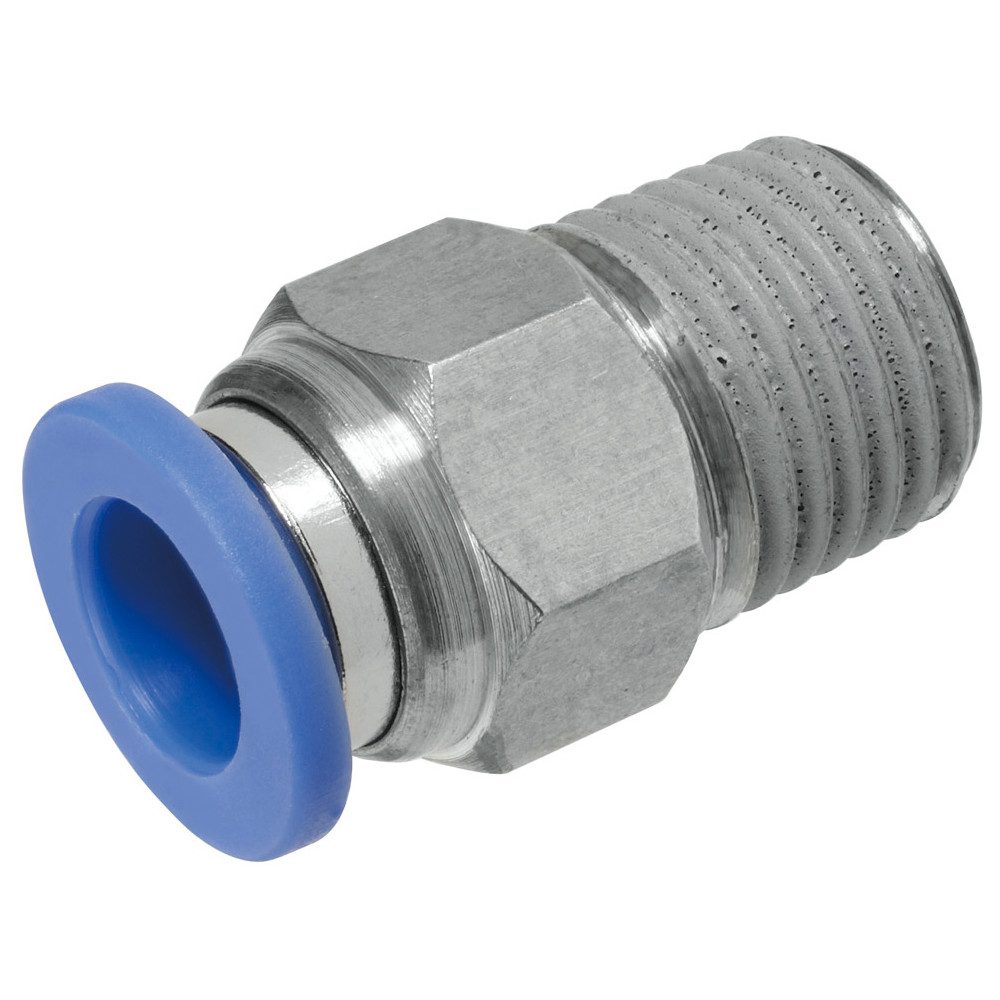 One-Touch Couplings - Male Connectors - Outlined with Hex