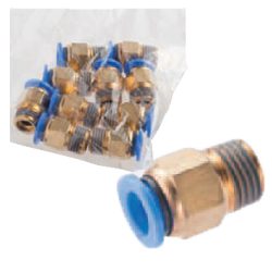 One-Touch Couplings - Male Thread Fittings (Square)【5-10 Pieces Per Package】