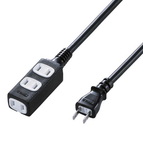 Branching Power Extension Cord 2P -3 Sockets