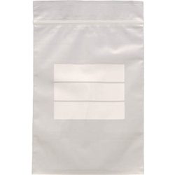 Poly Bag with Zipper (Thick Type - with Label Frame)