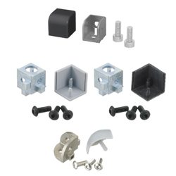 Corner Brackets - Corner Blind Brackets - For 5 Series (Slot Width 6mm) Aluminum Frames 20 Square