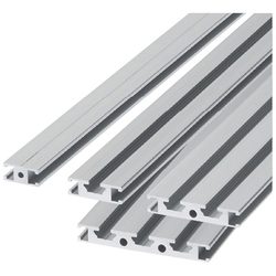 Non-Flanged Flat Aluminum Extrusions - Common to Bar Nuts and Pre-Assembly Insertion Nuts